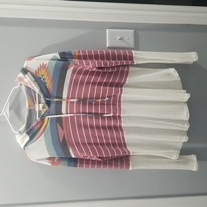 NWT 7th Ray Aztec Hoodie. XL